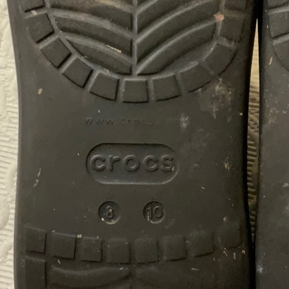 CROCS Black Classic Crush Clogs. Women’s 10, Men’s 8. Minimalist Comfort. - Picture 10 of 11